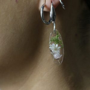 Pendientes de Resina con Flores Secas