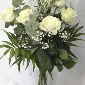🤍 Ramo de 6 Rosas Blancas